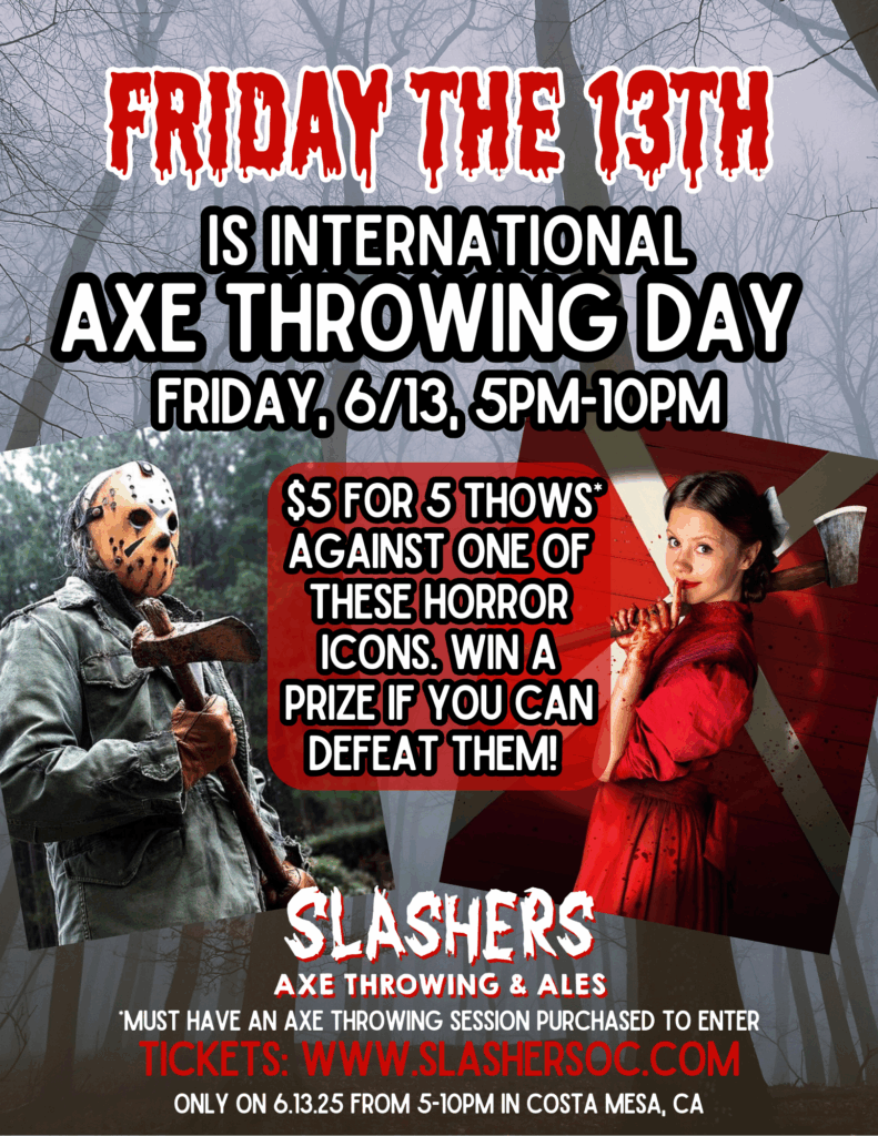 Friday the 13th is International Axe Throwing Day